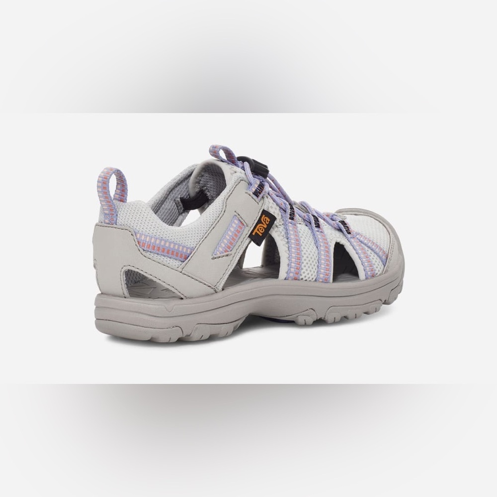 Teva Kid’s Manatee Sandal Gray and Lavender Outdoor Closed Toe Sandals Size 2 - Picture 2 of 11